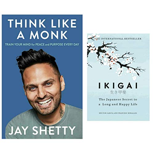 Think Like A Monk & Ikigai combo book set